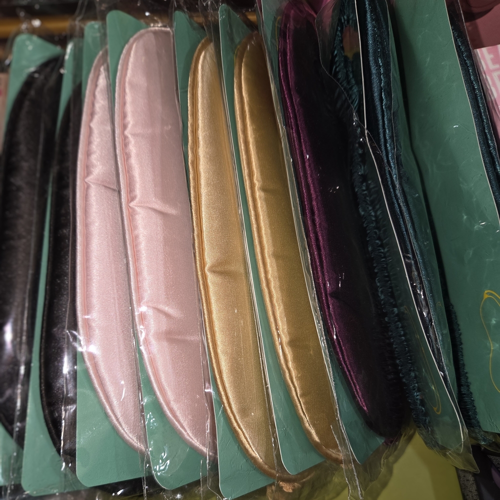 1 Assorted Silk Sleep Masks with Matching Pouch